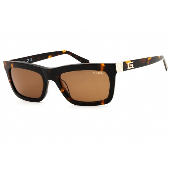 NWT Guess GU00212-52E Dark Havana Rectangle 55mm Sunglasses